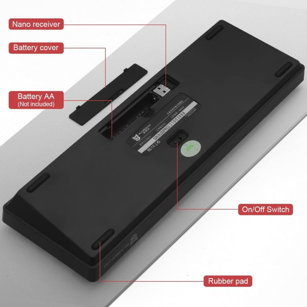 Qisan Mechanical Gaming Keyboard - Power and connectivity