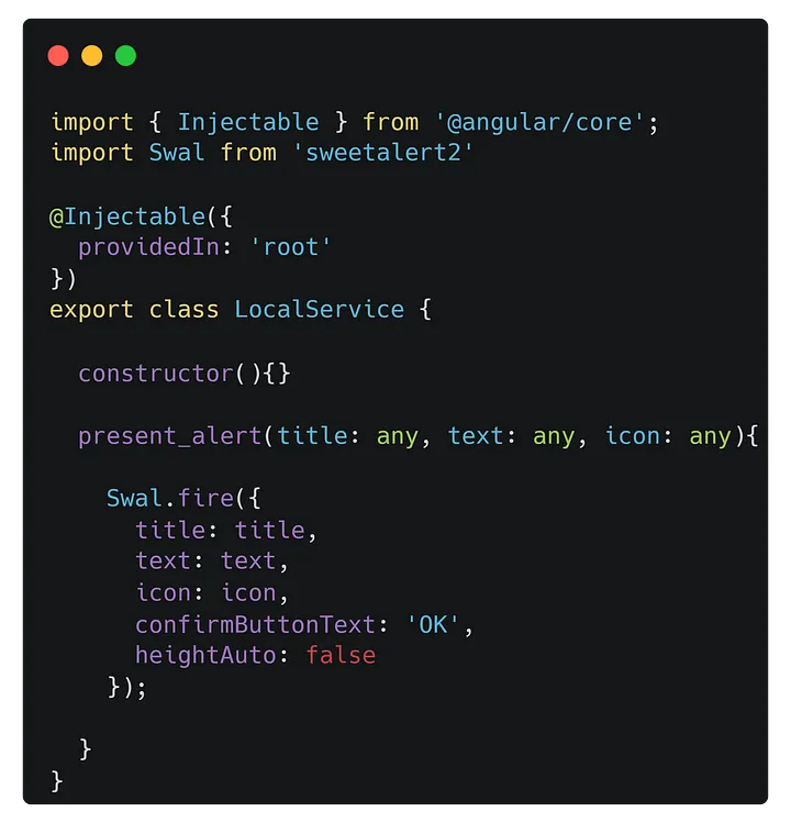 sample implementation